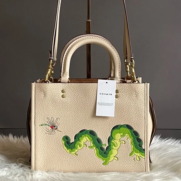 💰SOLD - CH461 - Disney X Coach Rogue 25 with Mickey Mouse and Caterpillar - Picture 9 of 16